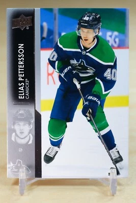 2021-22 Upper Deck Series 1 Base #179 Elias Pettersson - Vancouver Canucks - Image 1 of 2