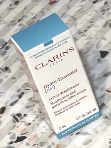 Clarins HYDRA ESSENTIEL Moisturizes & Quenches Silky Cream NEW SAMPLE TUBE BOXED - Picture 1 of 13