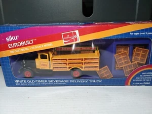 ZM567 SIKu 1/55 White Oldtimer Beverage Delivery Truck Coca Cola Ovp Getränke - Bild 1 von 18