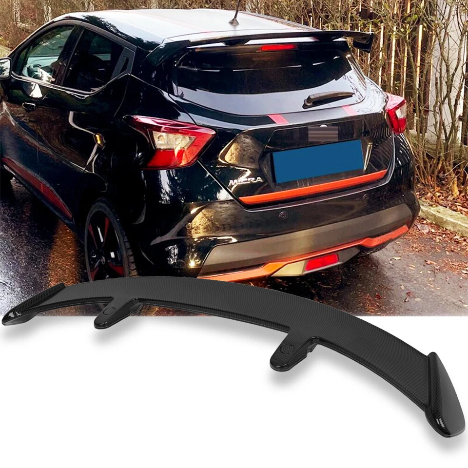 Carbon Fiber 52" Rear Trunk Spoiler Racing Wing Lip PRO Style For Nissan Micra - Image 1 of 4