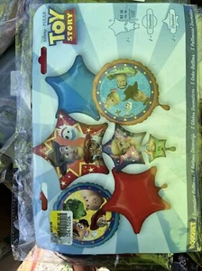 Disney Toy STory 4 Happy Birthday Party Favor 5CT Foil Balloon Bouquet - Picture 1 of 1