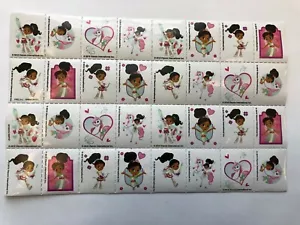 32 Adesivi principessa Nella il Cavaliere 1 1/4"" x 1"" bomboniera festa sigillo unicorno - Foto 1 di 1