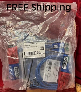 10 Tripp-Lite N201-007-Bl Snagless Patch Cable 7 ft male/male (NIP within a Pkg) - Picture 1 of 11