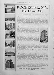 1905 Rochester NY Handelskammer Anzeige Main St Genesee Falls Sparbank Bilder - Bild 1 von 1