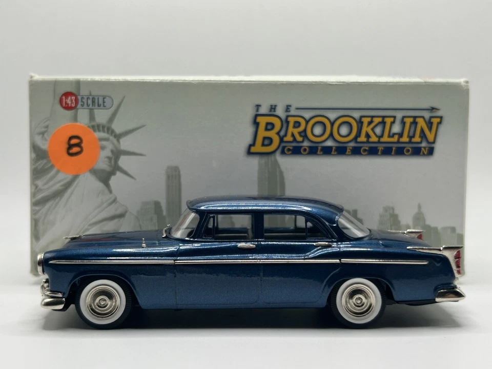 Brooklin BRK 165 1955 克莱斯勒温莎 4 门轿车狂想曲蓝色金属 1/43 — 第 1/4 张图片