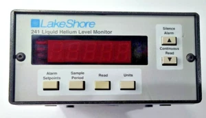 Lakeshore Cyrotronics Model 241 Liquid Helium Level Monitor T185162 SEE VIDEO - Picture 1 of 17