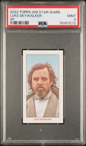 2022 Topps Star Wars 206 T206 Wave 1 Luke Skywalker Image Variant SP PSA 9 - Picture 1 of 2