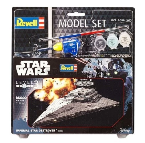 Revell Star Wars Rogue One Set Imperial Destroyer Model Set. Included
