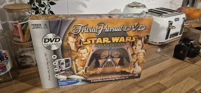 Trivial Pursuit DVD Star Wars Saga Edition 2005  Parker Hasbro - Complete - Image 1 of 4