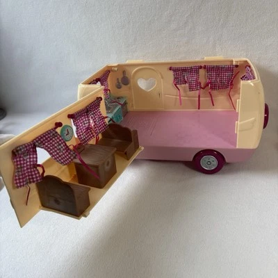 Lil Woodzeez Happy Camper Calico Critters Travel Trailer RV NO TOP/Parts only. - Image 1 of 4