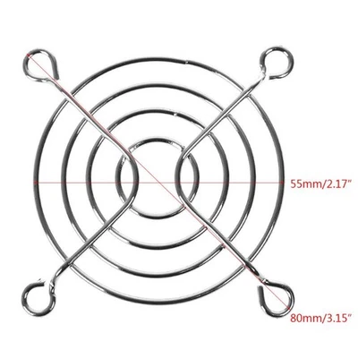 Fan for Protection Net Desktop Chassis Fan Protective Net Grille 6cm Dia Iron - Image 1 of 4