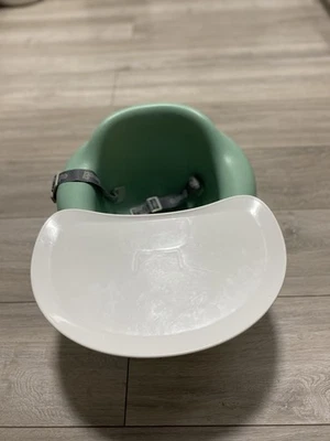 Bumbo Mint Baby Floor Seat Chair & Feeding / Activity Tray / Straps Harness - Image 1 of 4