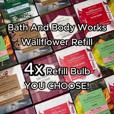 Bath And Body Works Wallflowers Fragrance Refill Bulb YOU Choose Lot of 4 - Image 1 of 4