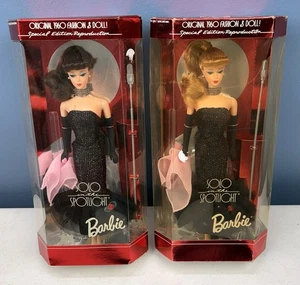 Barbie Mattel 1994 Solo Sotto i Riflettori 1960 Riproduzione - Bionda e Bruna - Foto 1 di 8