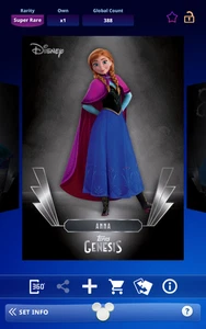 Topps Disney Collect 2025 Genesis W1 Disney Base - Anna - Picture 1 of 2