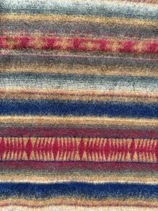 Pendleton Wolldeckenstoff Rottöne, Brauntöne STREIFEN. SCHÖN WEICH. UVP 200 $/Y! - Bild 1 von 6