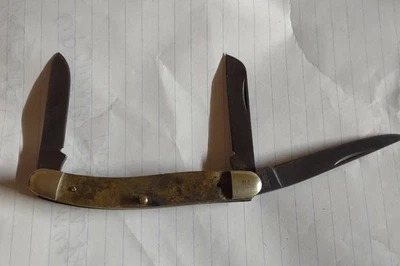 Cuchillo Schrade Hecho en EE. UU. Tío Henry Stockman 897UH PARA REPARACIÓN Foto 1 de 4