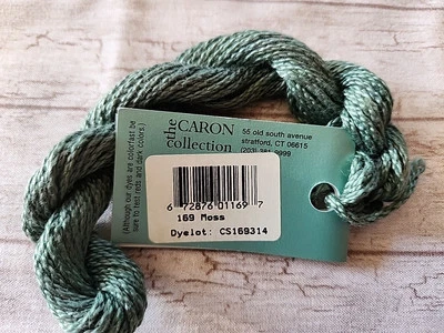 Caron Watercolours  #169 Moss 3 Ply Pima Cotton   10 yd skein - Image 1 of 4