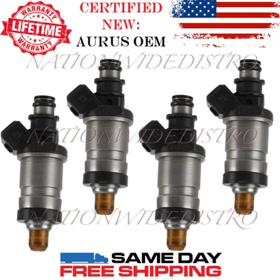 4x Inyectores de combustible OEM NUEVOS AURUS para Honda Prelude 2.2 I4 1993-1996 06164-P0F-000 Foto 1 de 4