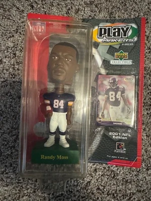 Randy Moss Bobblehead Minnesota Vikings Play Makers Upper Deck 2001 NFL Foto 1 de 2