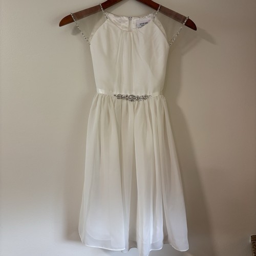 OFF WHITE Vestito Tip Top Bambini Prima Comunione Fiore Bambina Bianco Fuori Taglia Bambina