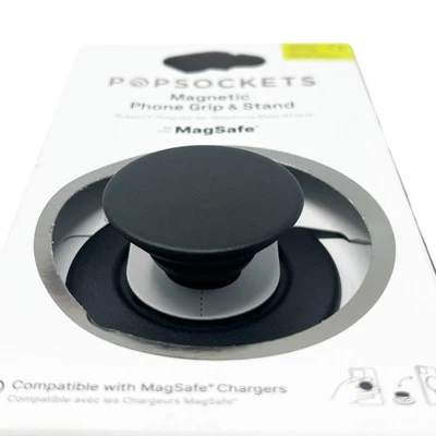 PopSockets Magnetic Phone Grip & Stand with MagSafe, Magnetic Adapter - Black - Image 1 of 3