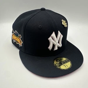 New York Yankees New Era Big League Masticar Chicle 2025 59fifty 7 3/8 Azul Marino - Imagen 1 de 17