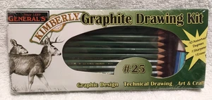 General's Kimberly Graphite Drawing Kit #25 Sharpener/Eraser & Assorted Pencils - Bild 1 von 4