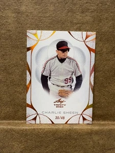 2024 Leaf Trinity Charlie Sheen /49 - Picture 1 of 2