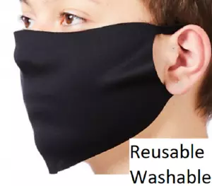 Máscara facial reutilizable cubierta de polvo lavable transpirable hospital visitante escuela niño - Imagen 1 de 4