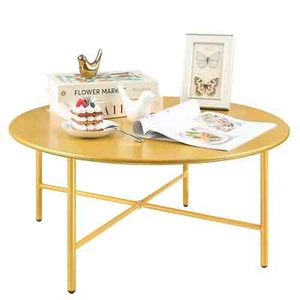 Round Coffee Table, Industrial End Table in Living Room, Side Table for Any Room - Picture 1 of 12