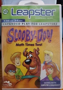 Leapster 1 2 SCOOBY-DOO! Math Times Two Learning Game Leap Frog 5-8 Years NEW - Picture 1 of 5