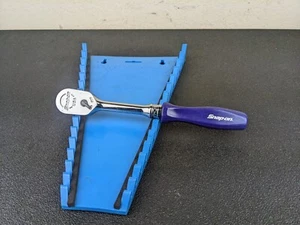 #bk027 Snap-on Tools NEW PURPLE 3/8" Drive Hard Grip Fixed Ratchet FHD80 - Picture 1 of 13