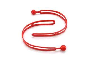 Correa ajustable BluBird Rapid Tie, cable elástico de alta resistencia de 15", paquete de 2, rojo - Imagen 1 de 5