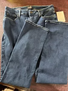 Pantalones de mezclilla NYDJ, Marilyn rectos, azul Quinn, para mujer talla 10, 32"x32" $119 nuevos con etiquetas - Imagen 1 de 10