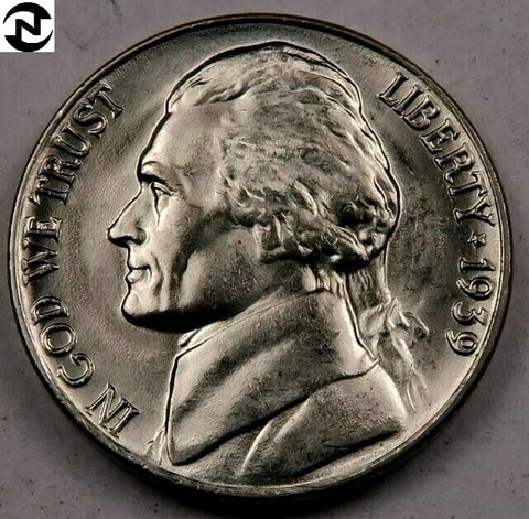 1939 Jefferson Nickel ~ Gem BU ~ 1 Coin Cover