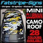 To Fit Mini Clubman Camo Roof Graphics Stripes Decals Stickers Clubvan Car 16