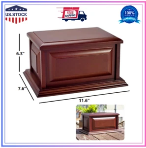 Wood Urn, Professional Wooden Urns for Human Ashes Adult,Burial-Cremation Urn... - Picture 1 of 7