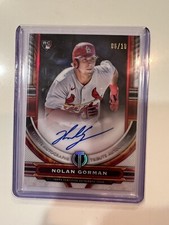 2023 Topps Tribute Nolan Gorman Rookie Card Autograph RED /10 !! Color Match 🔥