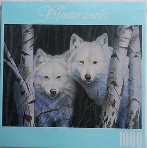 NEW/Sealed 1000 piece puzzle Masterworks. White Magic 19” X 27” Wolves - Picture 1 of 3