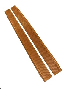 New Pair Palomino Door Sill Rubber Matt FOR Mercedes W107 R107 560SL 380SL 450SL - Picture 1 of 12