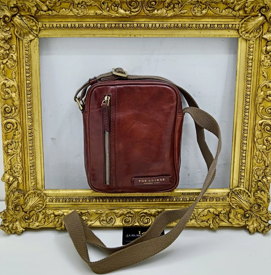 The Bridge Men's Shoulder Bag Story Line Brown Leather - Image 1 of 4