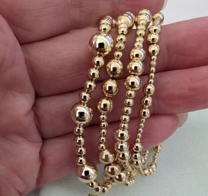 Gold Beaded Braceletsl Stackable Sets-Matches Enewton Stretch Ela... - Picture 1 of 1