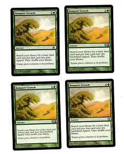 4x Rampant Growth EX M10 M12 Varios Mtg Magic EDH 4x4 - Imagen 1 de 2
