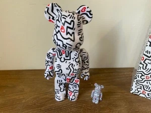 Bearbrick Keith Haring #8 version 400% + 100% MEDICOM toys - Photo 1/10