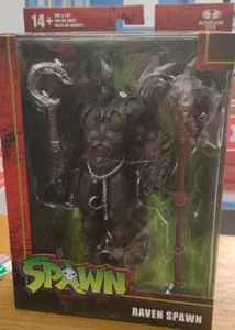 McFarlane Toys Raven Spawn Action Figure 7" NEW SEALED IN BOX Small Hook - Picture 1 of 5