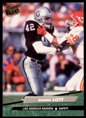 1992 Fleer Ultra #195 Ronnie Lott - Image 1 of 2