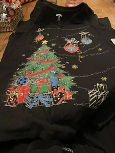 Christmas Tree Tshirt For Woman, Size 12-14, New - Picture 1 of 7