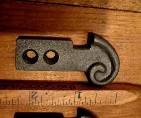 Iron Barn Door Thumb Latch Door Jam Strike Hardware Cover