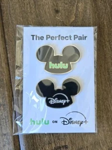 2024 SDCC COMIC CON EXCLUSIVE DISNEY HULU PIN SET OF 2 BOTH MICKEY MOUSE EARS - Picture 1 of 1